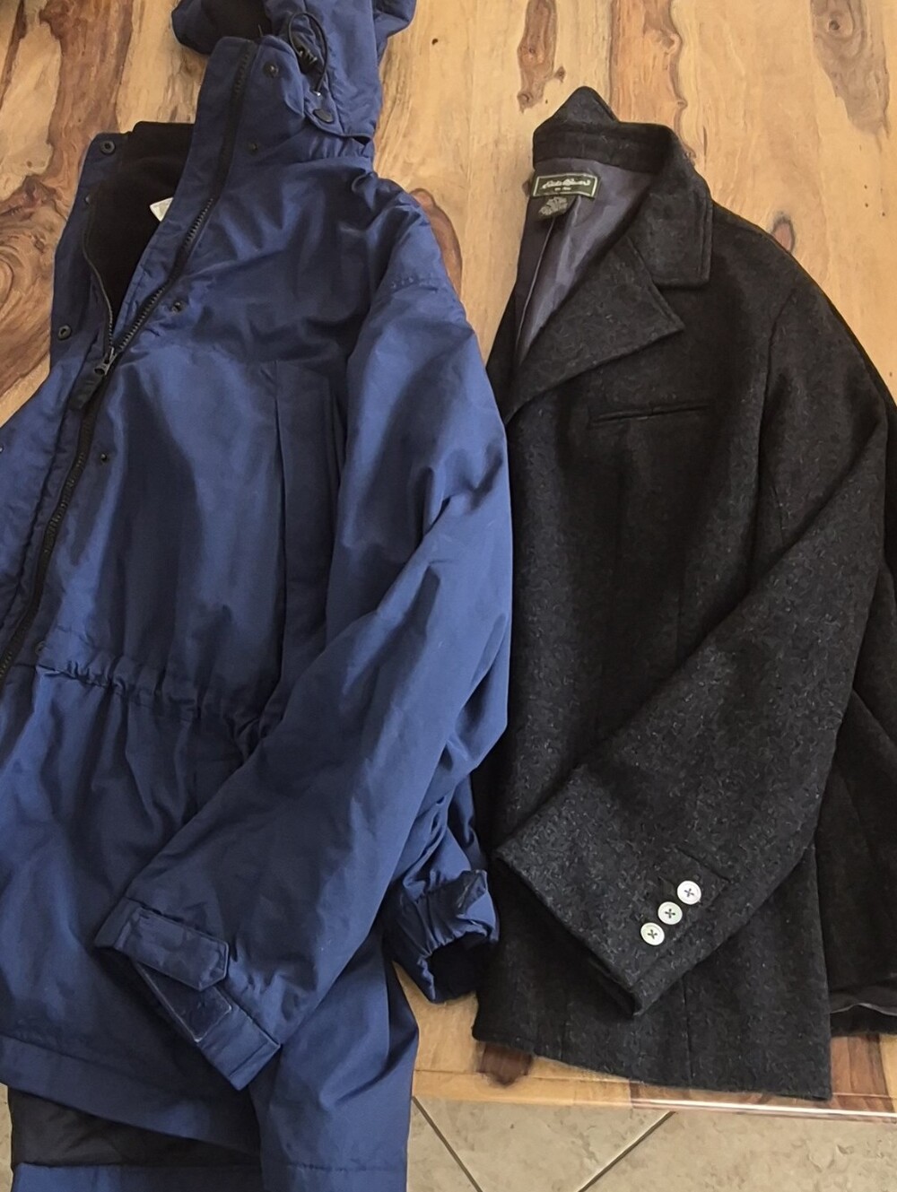 Eddie Bauer Coat & 100% Wool Blazer Sz XLarge Petite